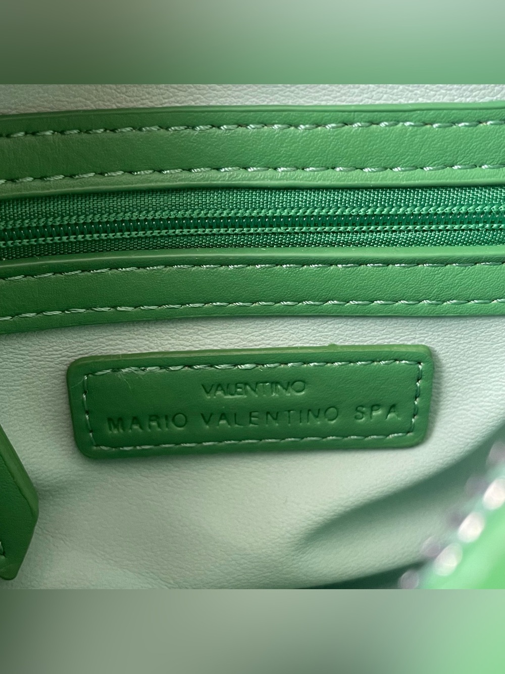 Valentino by Mario Valentino Spa Green Logo Belt Bag - Picture 12 of 16